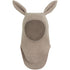 Huttelihut Bunny Ears Cotton Fleece Balaclava in Savannah Melange - product view