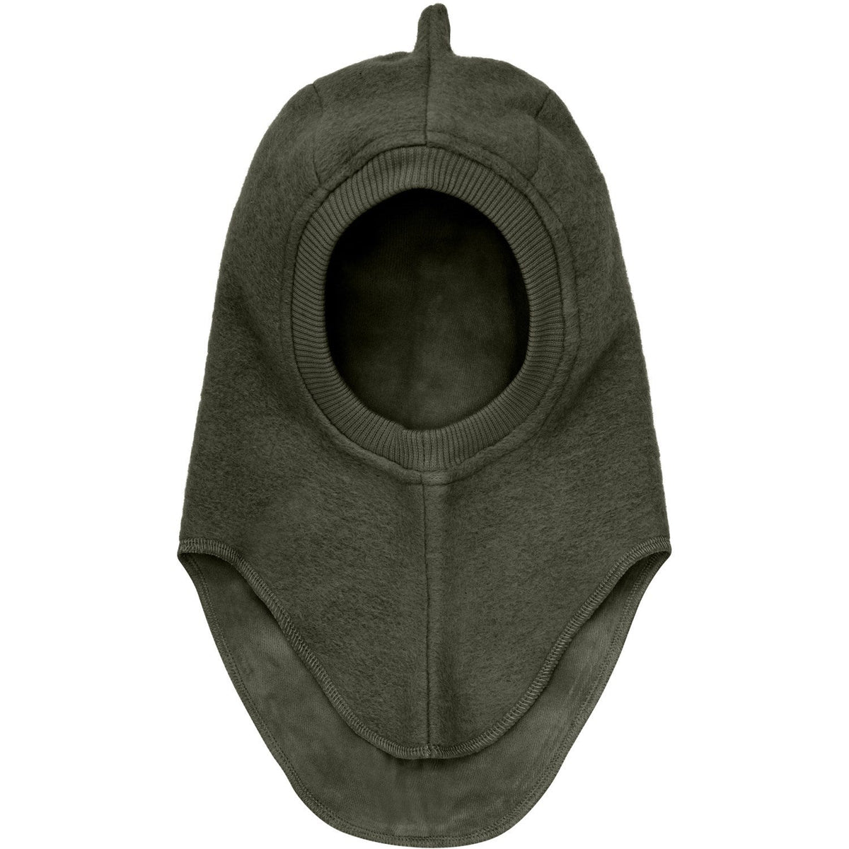 Huttelihut Dinosaur Wool Balaclava in Beetle - product view