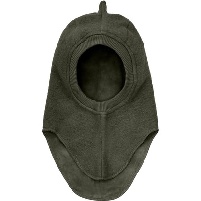 Huttelihut Dinosaur Wool Balaclava in Beetle - product view
