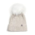 Huttelihut OffWhite Hat Knit W. Alpaca Pompom Huttelihut