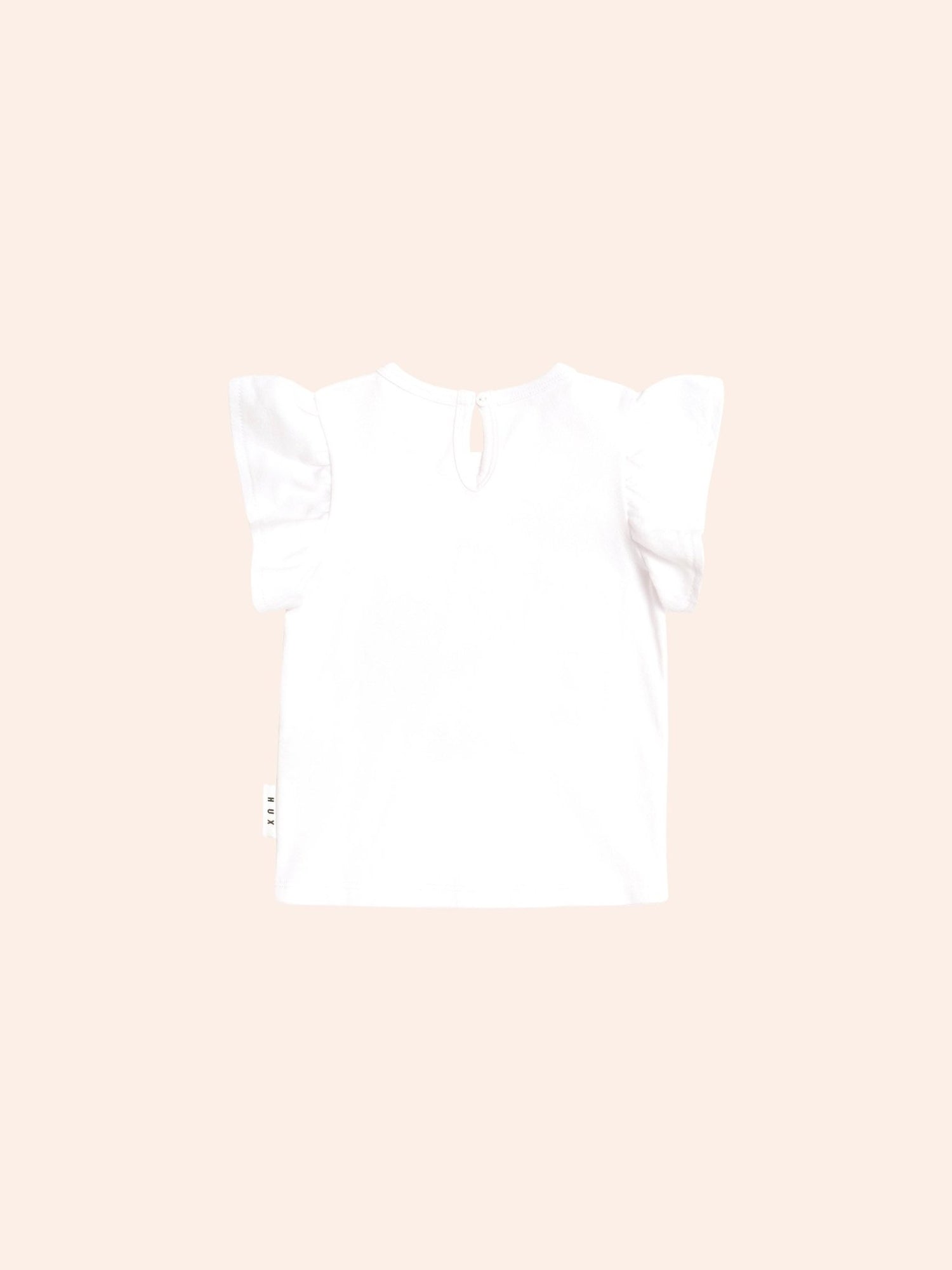 Huxbaby Cherry Bow Frill Sleeve Tee Huxbaby