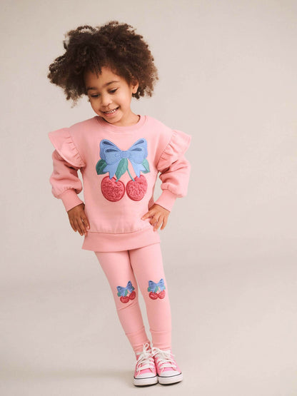 Huxbaby Cherry Bow Sweatshirt