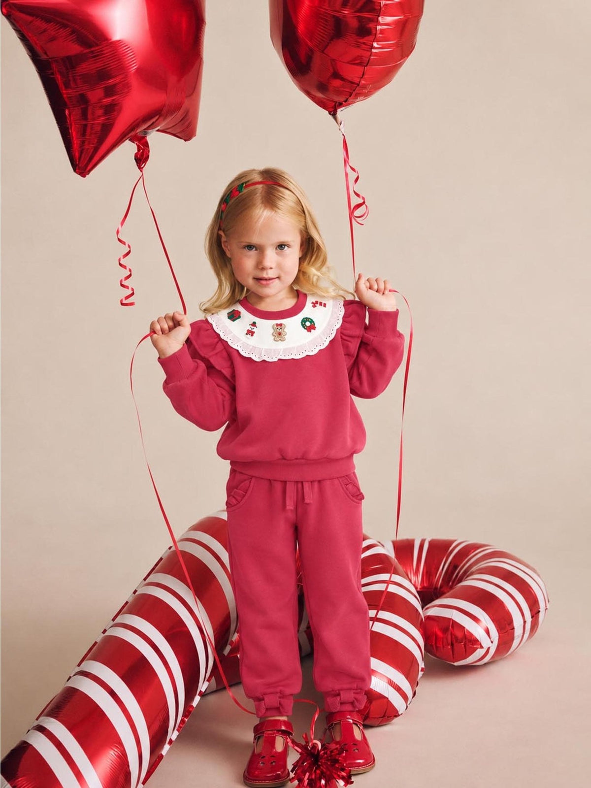 Huxbaby Cherry Frill Trackpant - Cherry