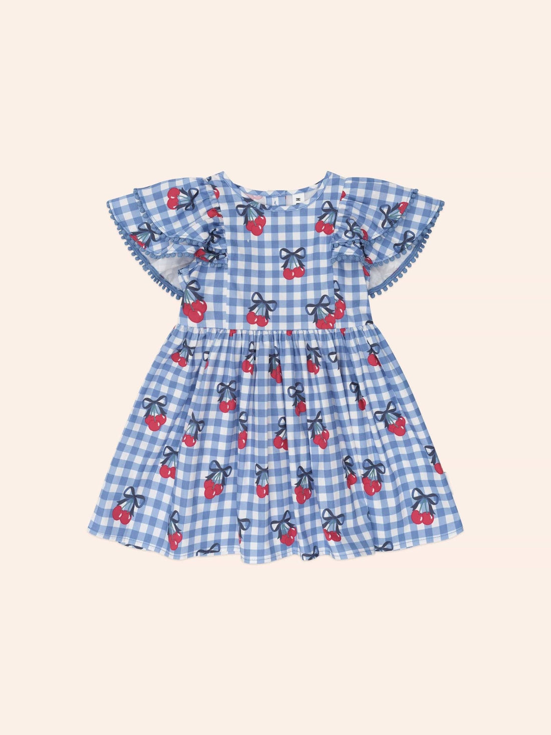 Huxbaby Cherry Gingham Frill Dress Huxbaby