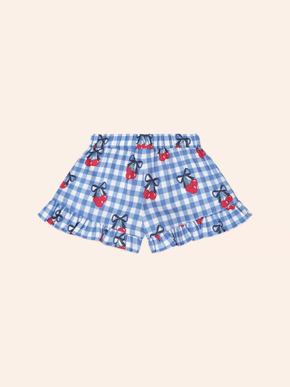 Huxbaby Cherry Gingham Skort Huxbaby