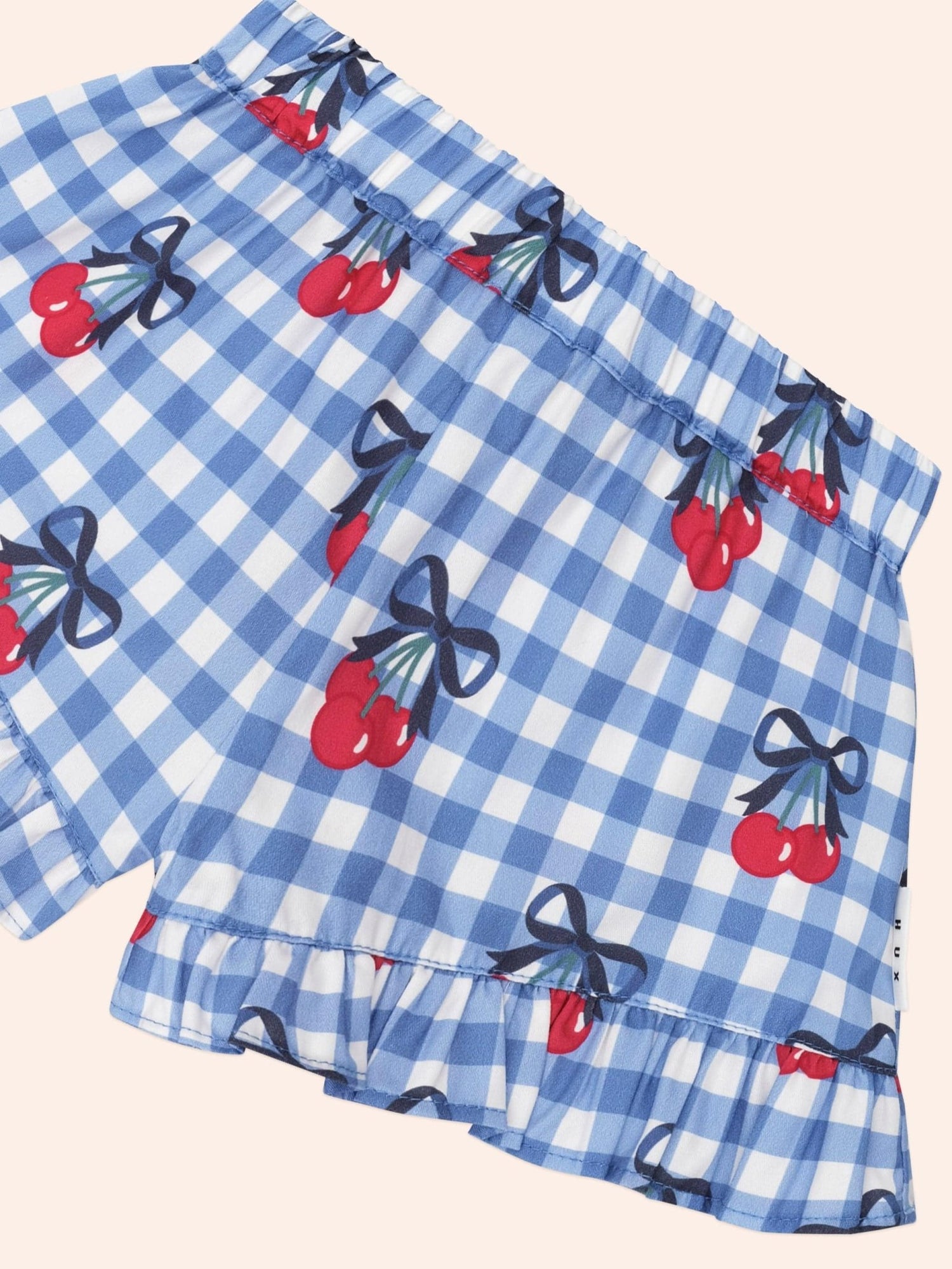 Huxbaby Cherry Gingham Skort Huxbaby