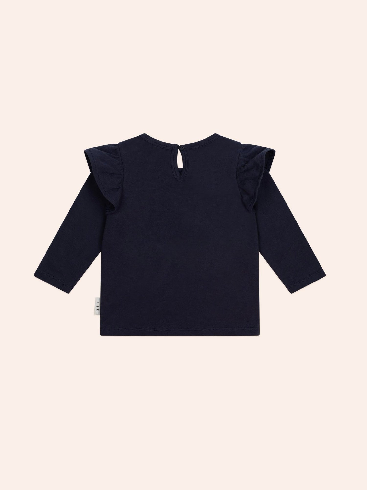 Huxbaby Cherry Heart Frill Top – Organic Cotton Festive Top Huxbaby