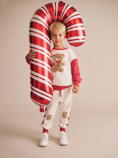 Huxbaby Cherry Heart Frill Top – Organic Cotton Festive Top Huxbaby