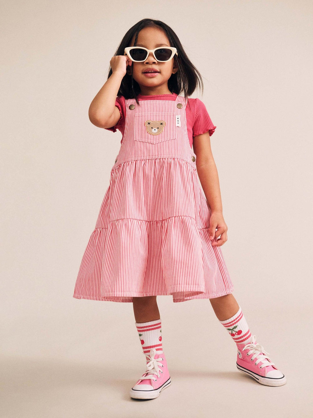Huxbaby Classic Stripe Tiered Pinafore Huxbaby
