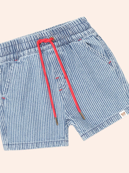 Huxbaby Denim Stripe Short Huxbaby