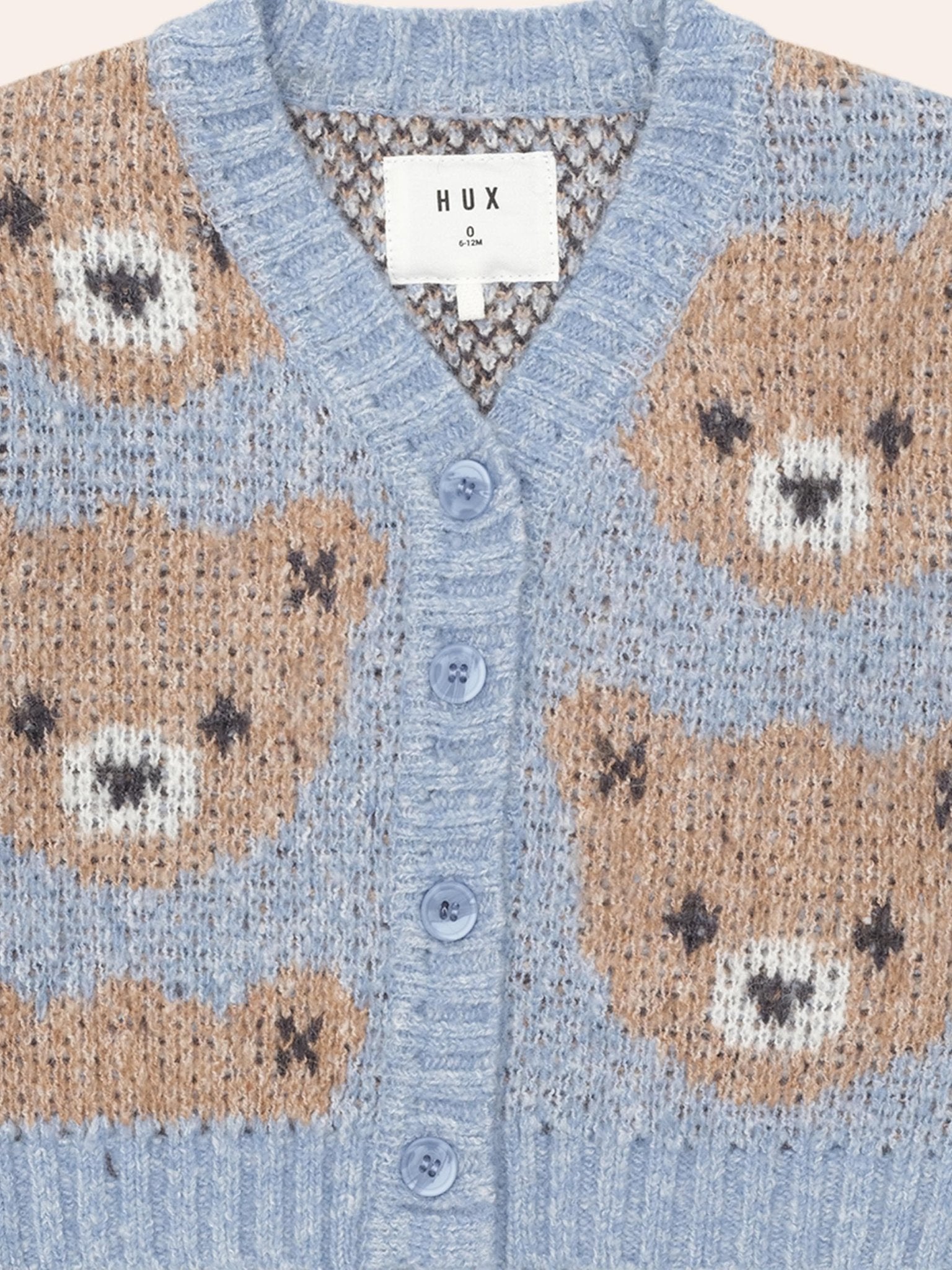 Huxbaby Dusk Blue Huxbear Knit Cardi Huxbaby