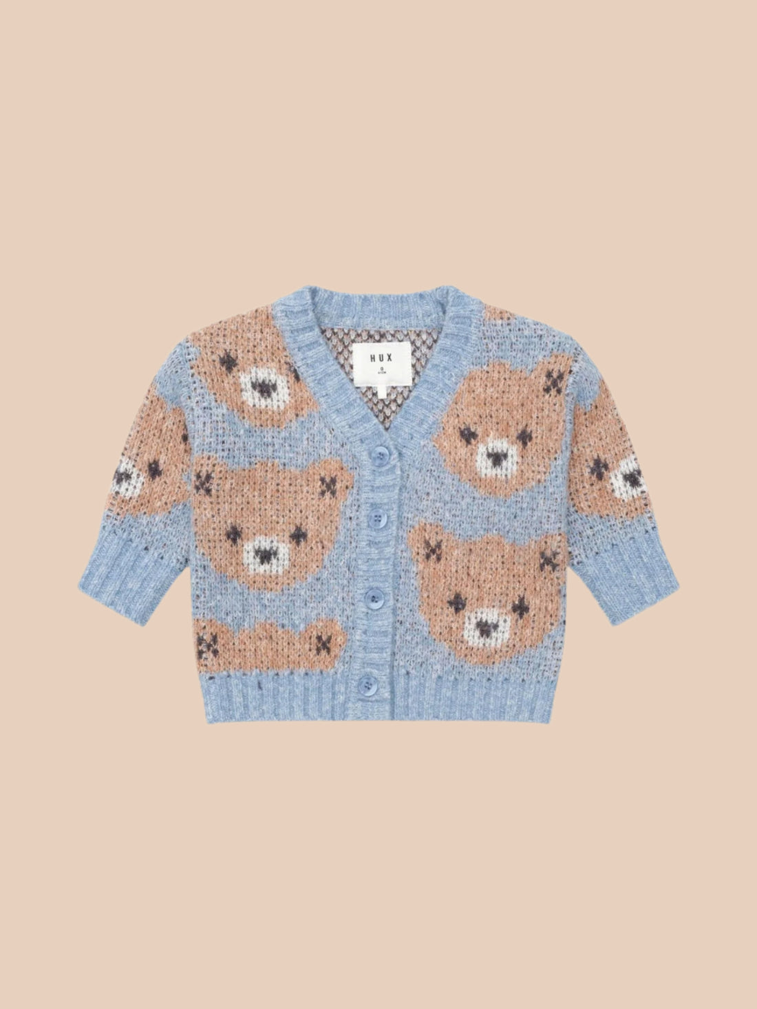 Huxbaby Dusk Blue Huxbear Knit Cardi Huxbaby