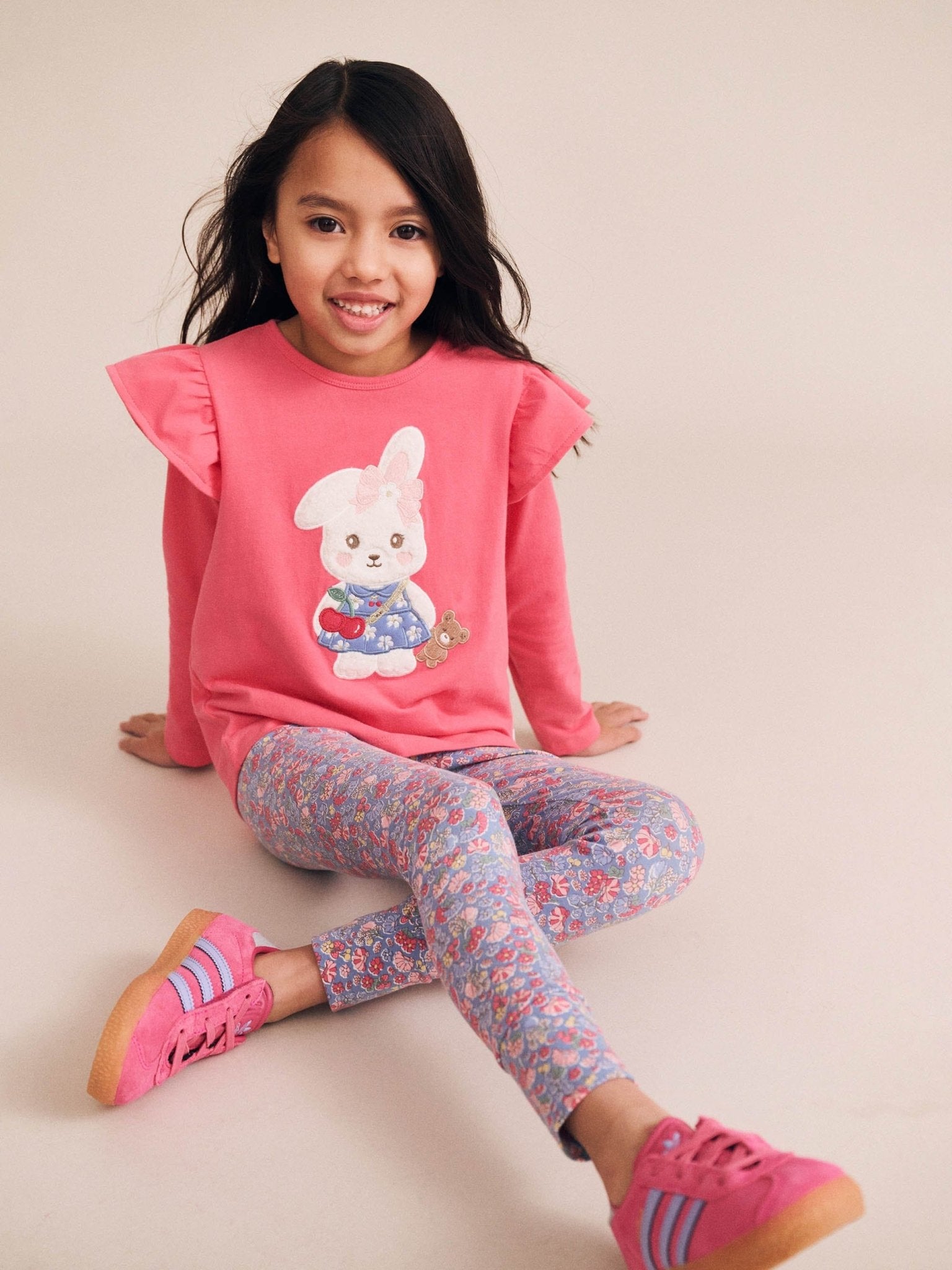 Huxbaby Flower Field Bunny Frill Top Huxbaby