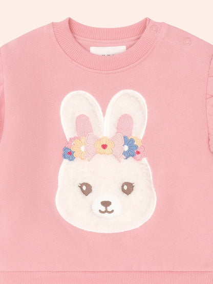 Huxbaby Flower Field Bunny Sweatshirt Huxbaby