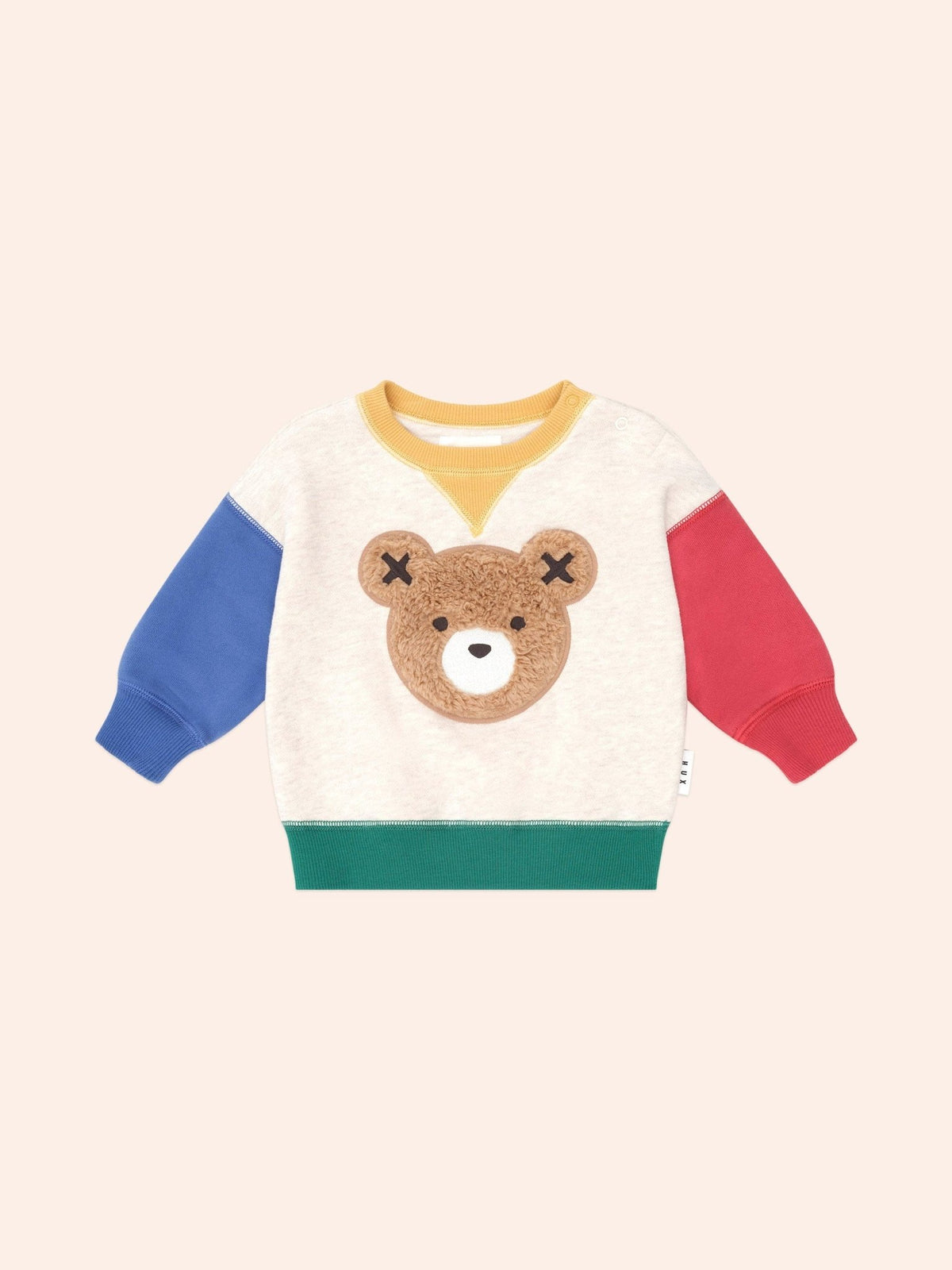 Huxbaby Furry Huxbear Colour Block Sweatshirt Huxbaby