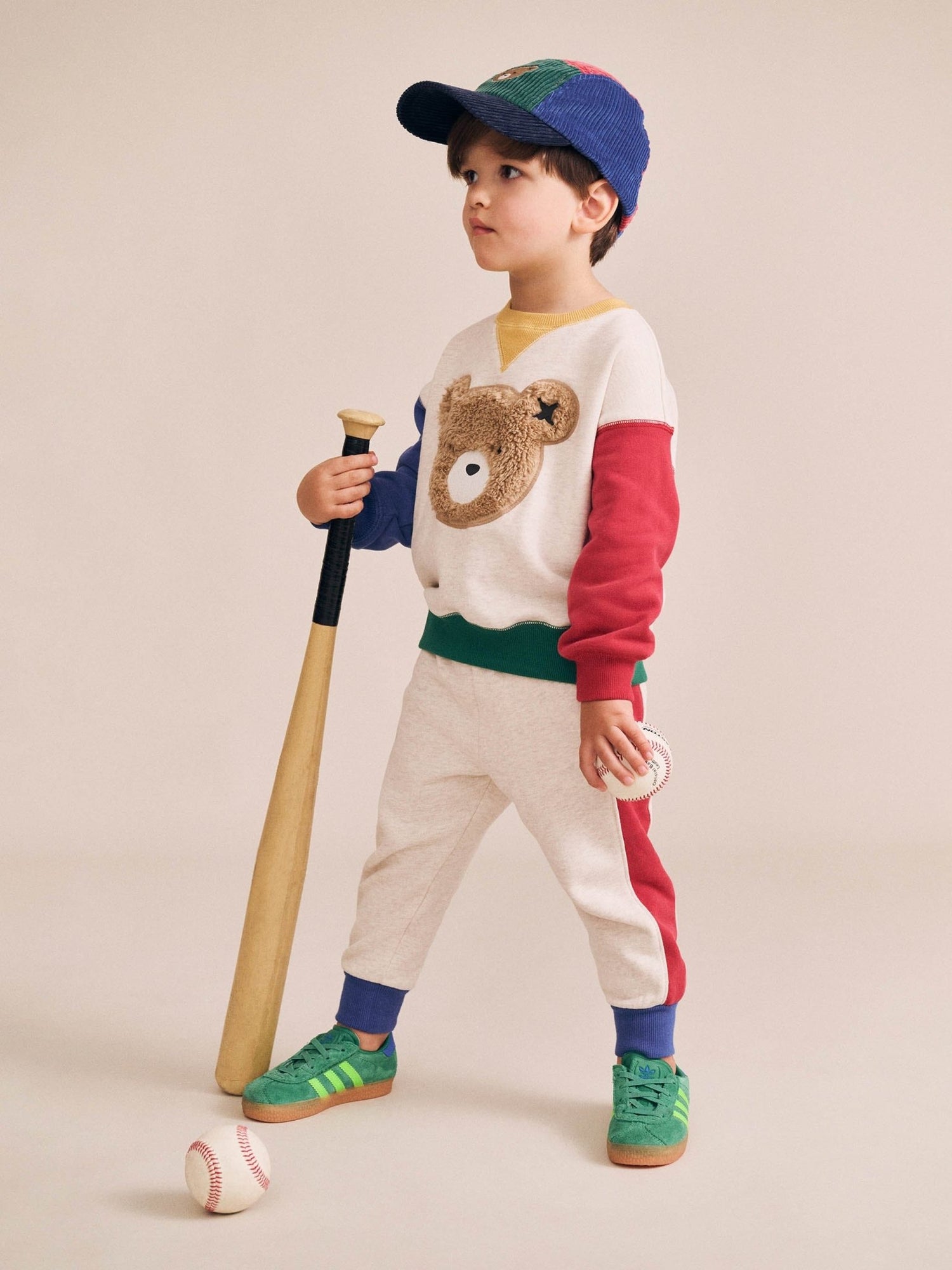 Huxbaby Furry Huxbear Colour Block Sweatshirt Huxbaby