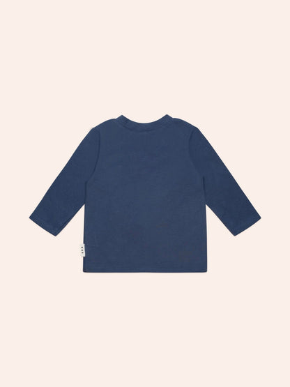 Huxbaby Furry Huxbear Longsleeve Top Marine Blue Huxbaby