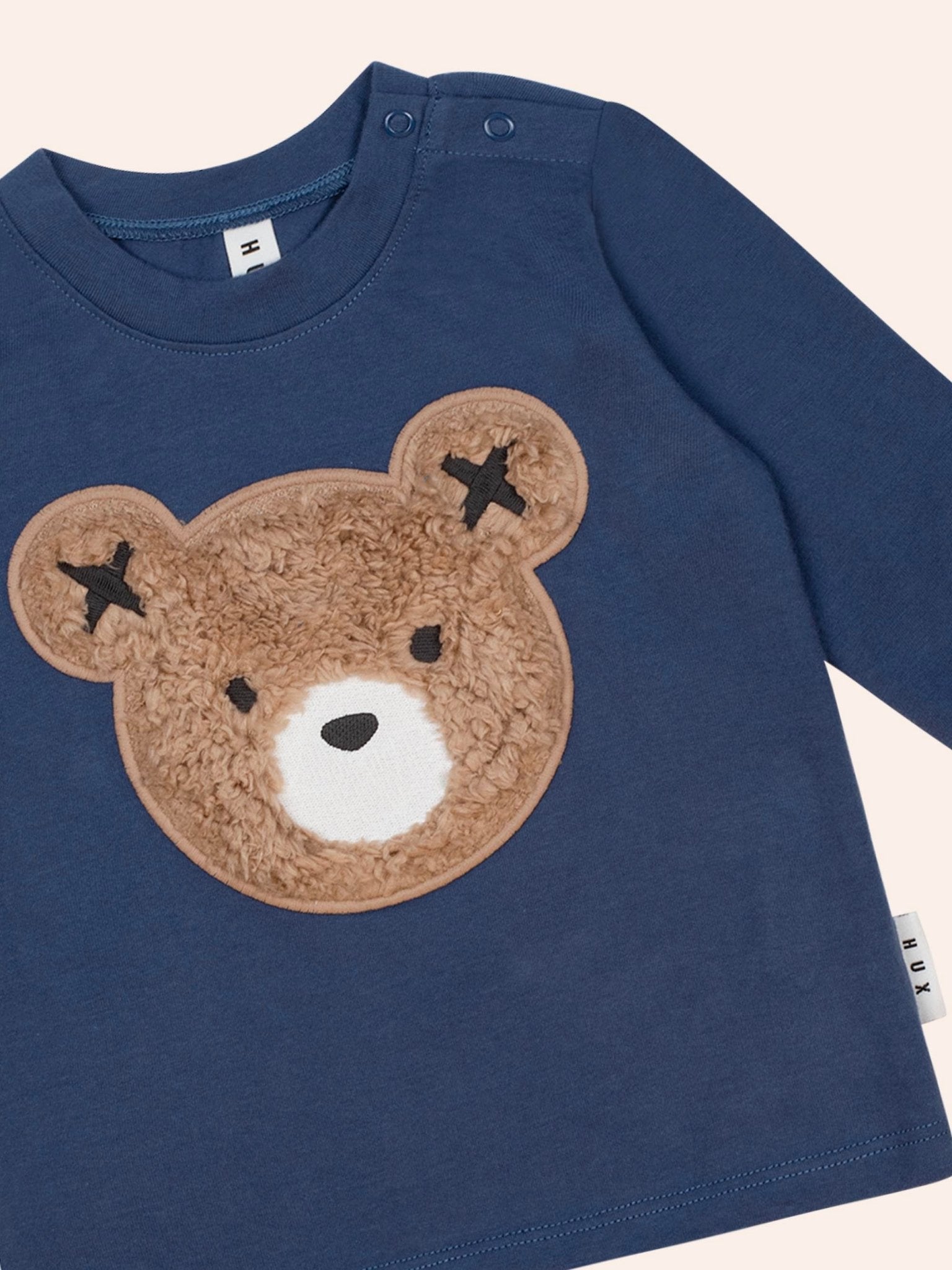 Huxbaby Furry Huxbear Longsleeve Top Marine Blue Huxbaby