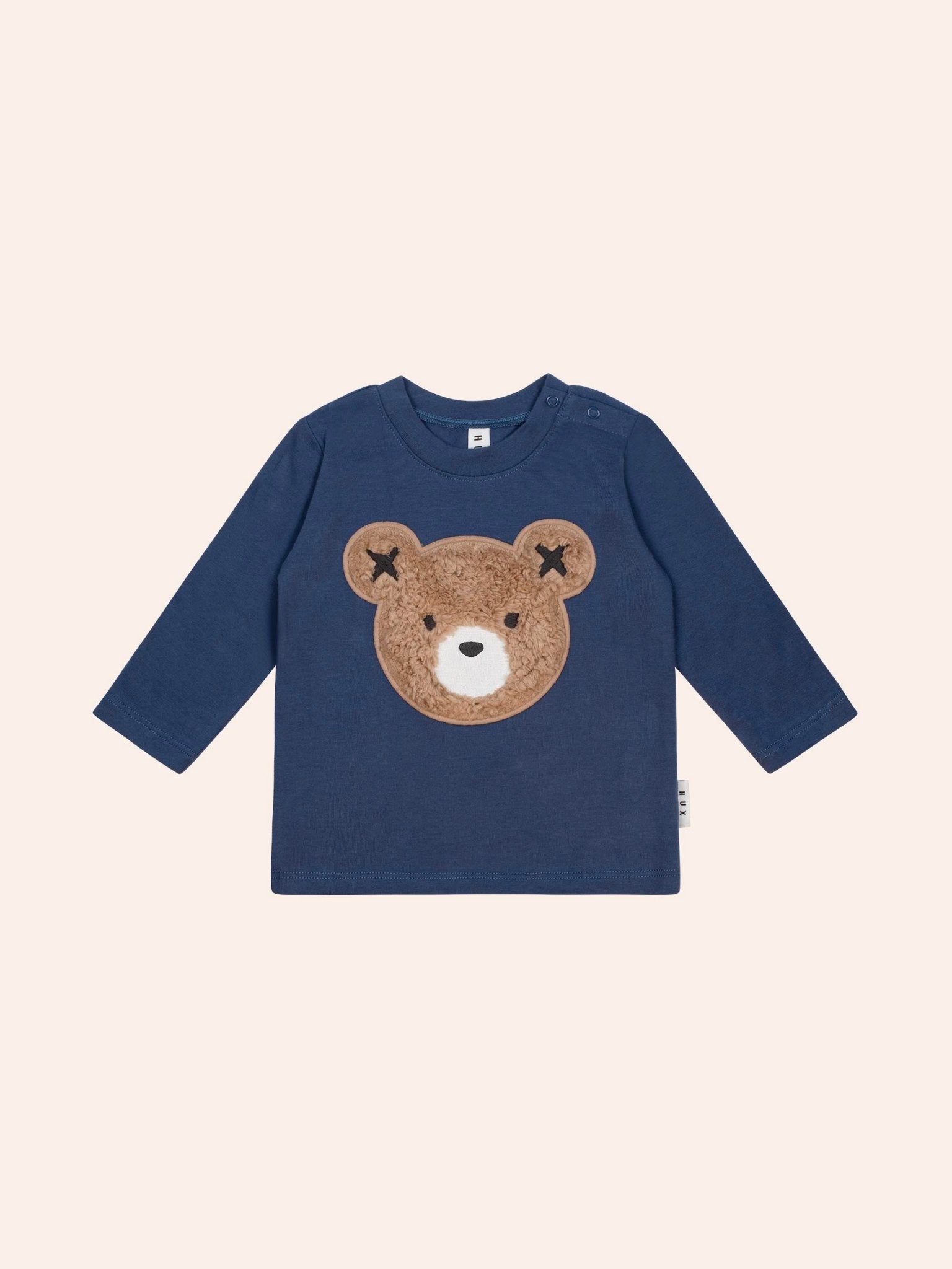 Huxbaby Furry Huxbear Longsleeve Top Marine Blue Huxbaby