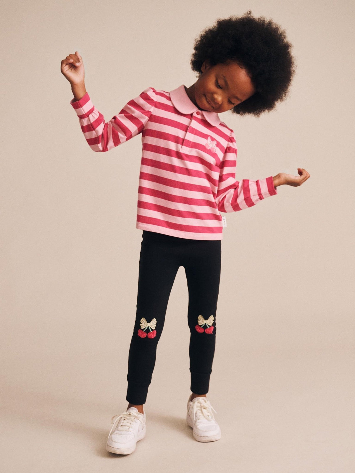 Huxbaby Huxbaby Cherry Pie Leggings - Black Huxbaby