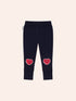 Huxbaby I Heart U Leggings – Navy Heart Knee Leggings Huxbaby