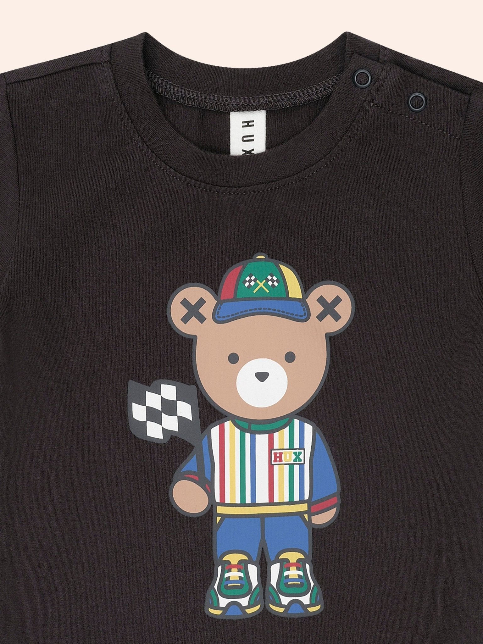 Huxbaby Motosport Hux Black Tee Huxbaby