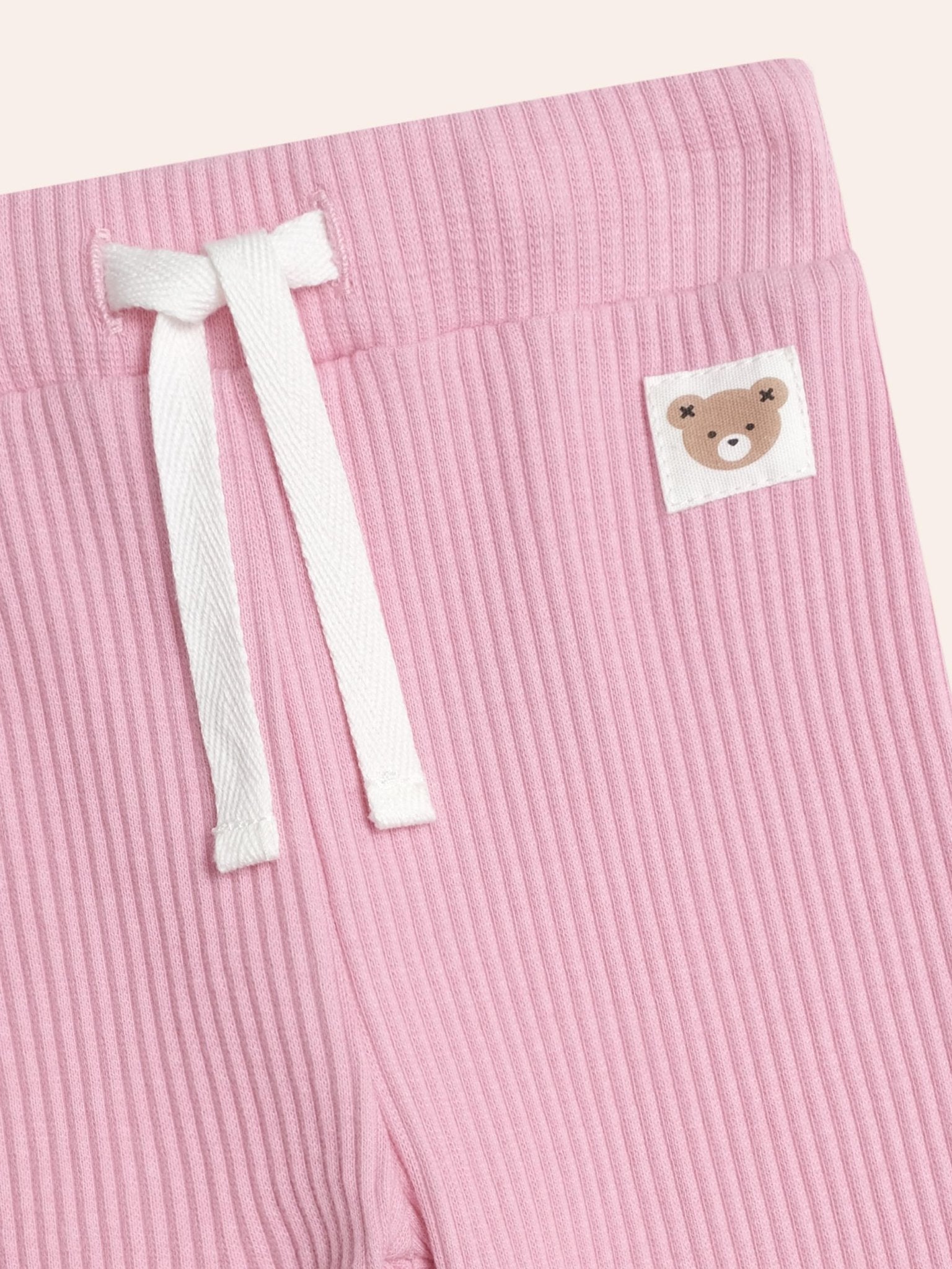 Huxbaby Pink Rib Leggings Huxbaby