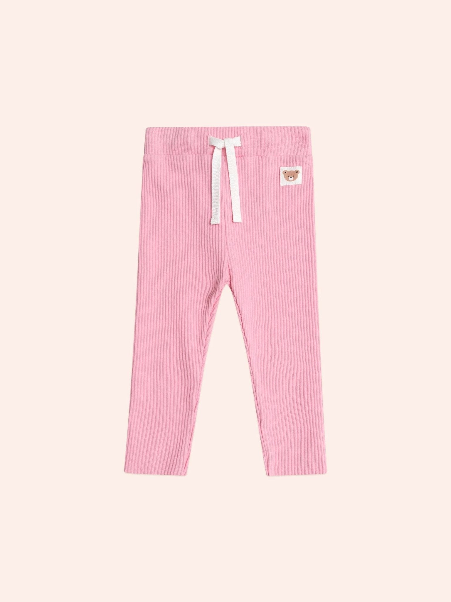 Huxbaby Pink Rib Leggings Huxbaby