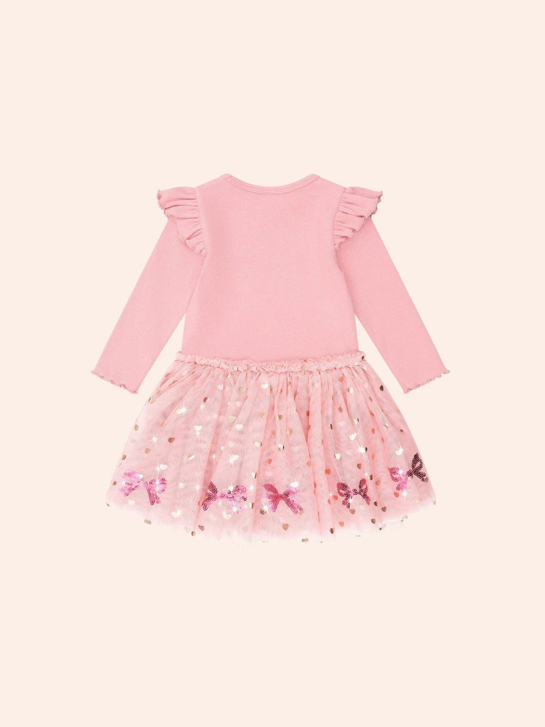 Huxbaby Sequin Bow Tulle Dress Huxbaby