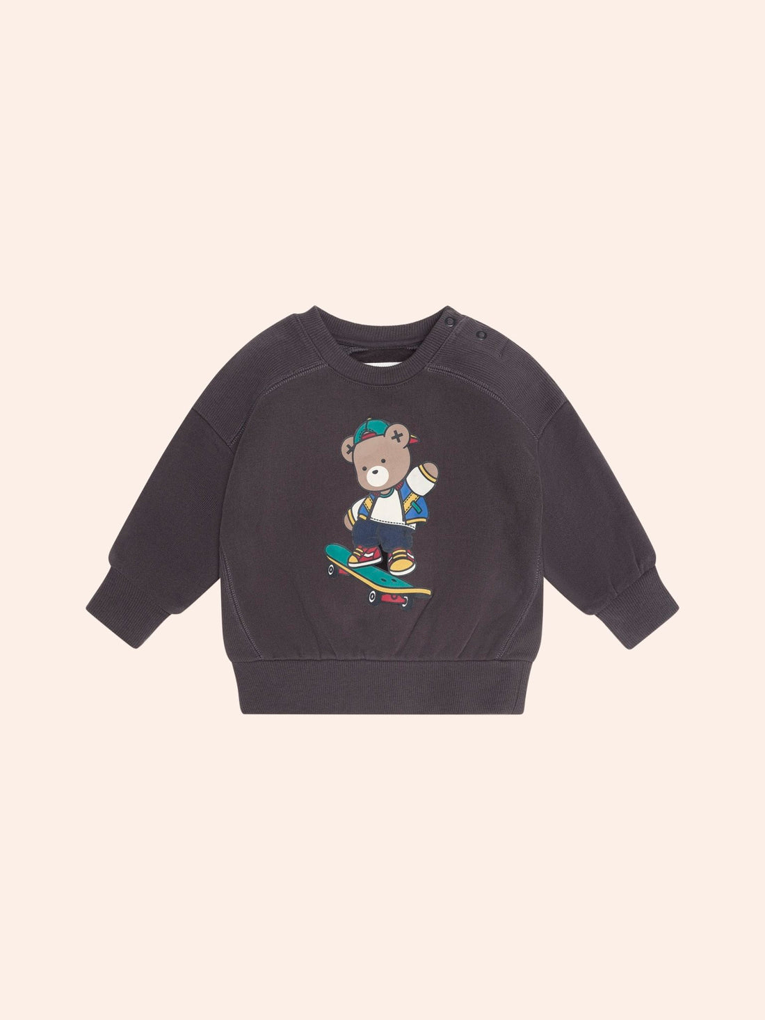 Huxbaby Skater Hux Sweatshirt in Soft Black