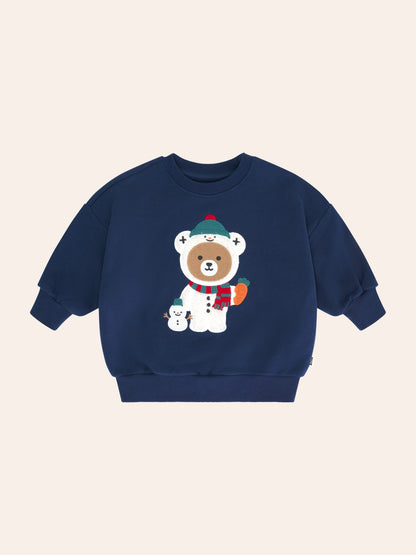 Huxbaby Snowman Hux Sweatshirt - Ink