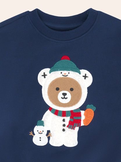 Huxbaby Snowman Hux Sweatshirt - Ink