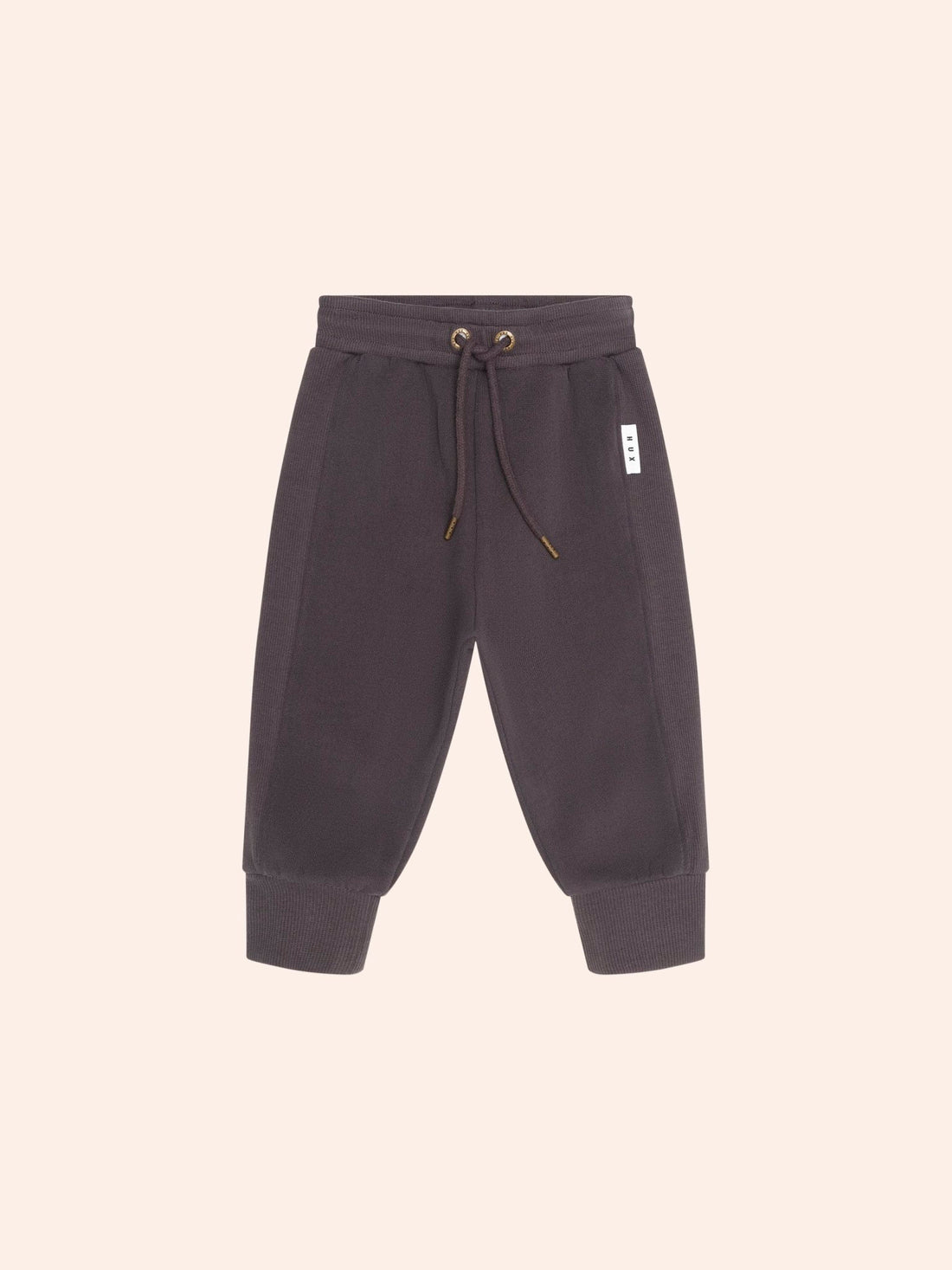 Huxbaby Soft Black Moto Trackpant