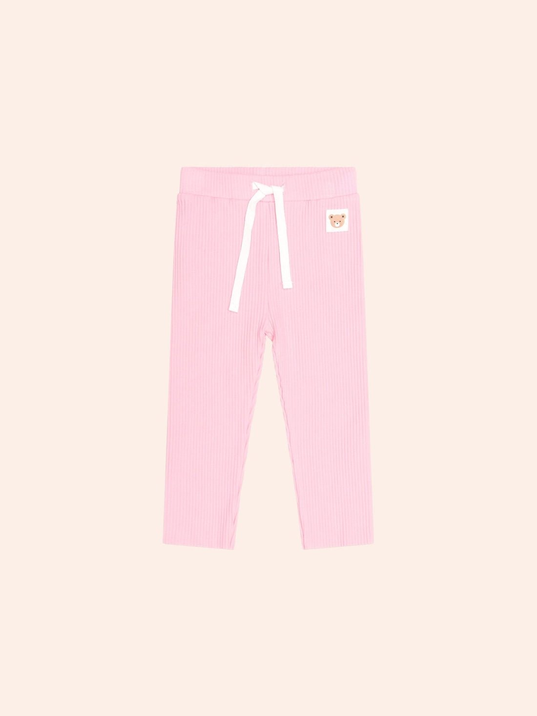 Huxbaby Strawberry Crème Rib Legging front view