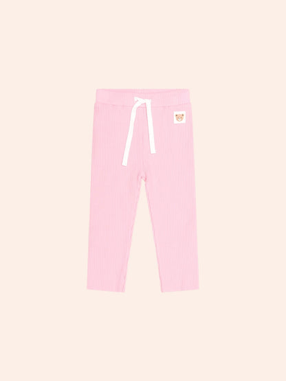 Huxbaby Strawberry Crème Rib Legging front view