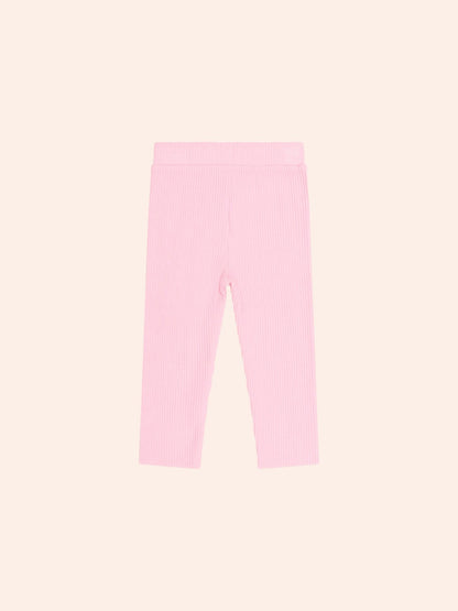 Huxbaby Strawberry Crème Rib Legging back view