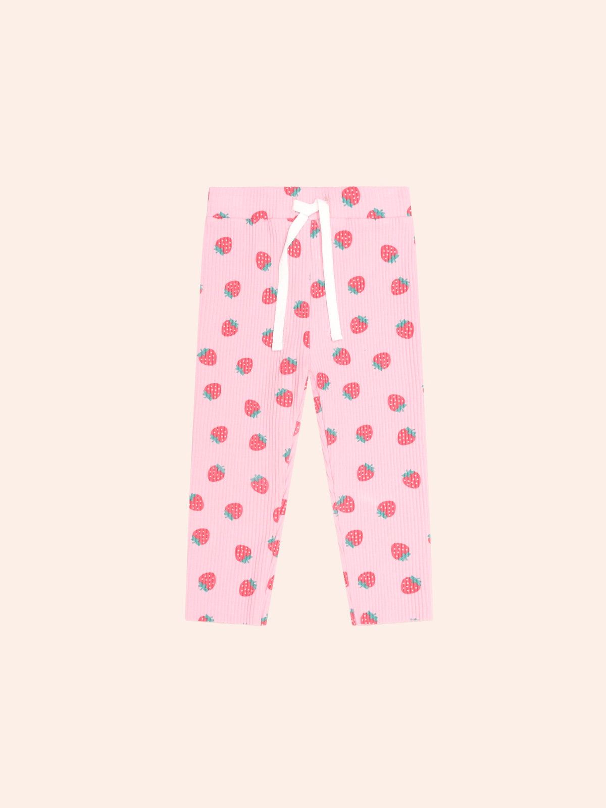 Huxbaby Strawberry Print Rib Legging