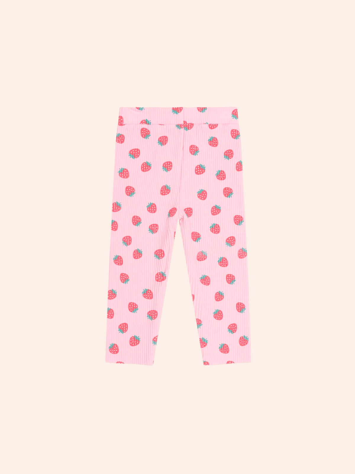 Huxbaby Strawberry Print Rib Legging