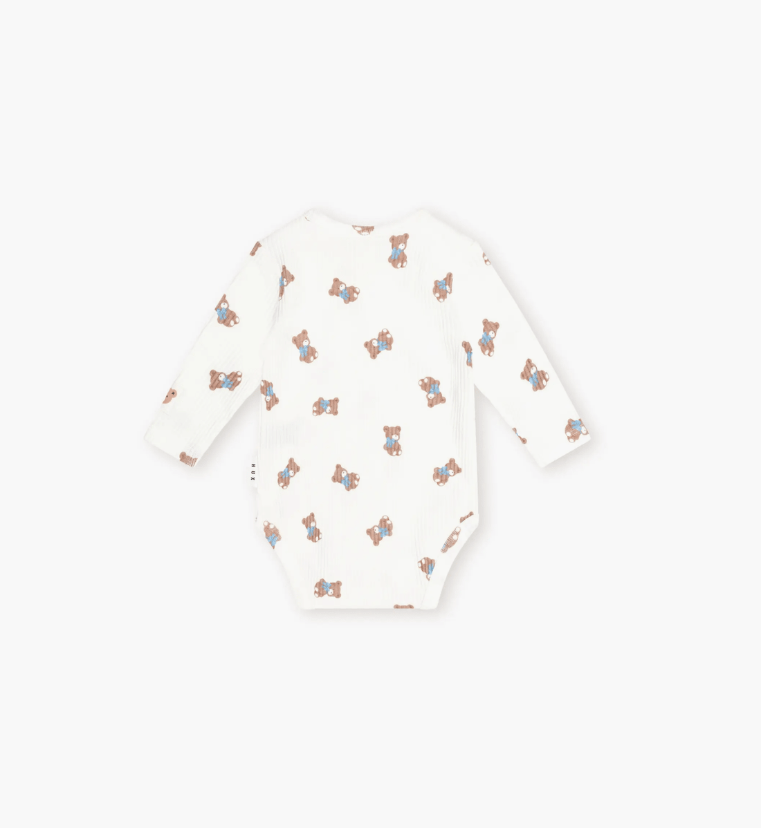 Huxbaby Tumbling Bow Hux Long Sleeve Bodysuit - Almond Milk Huxbaby