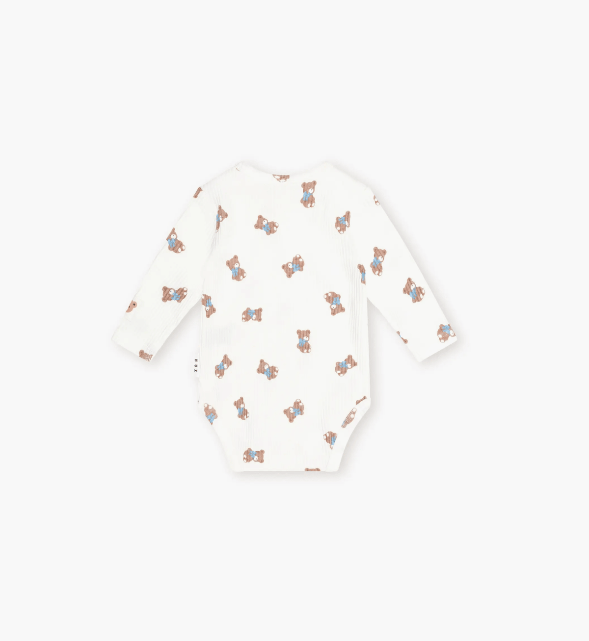 Huxbaby Tumbling Bow Hux Long Sleeve Bodysuit - Almond Milk Huxbaby