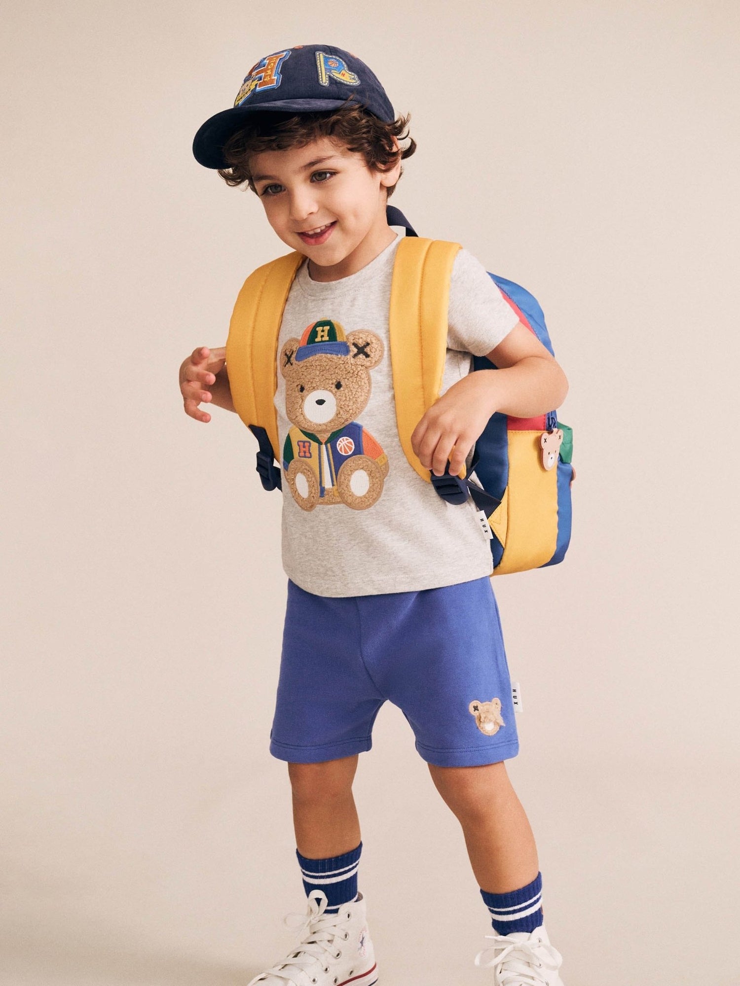 Huxbaby Varsity Hux Grey Tee Huxbaby