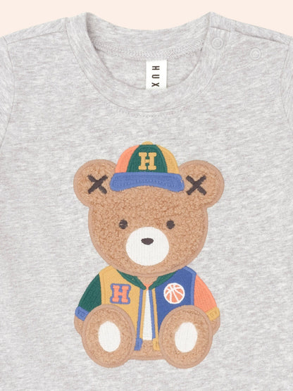 Huxbaby Varsity Hux Grey Tee Huxbaby