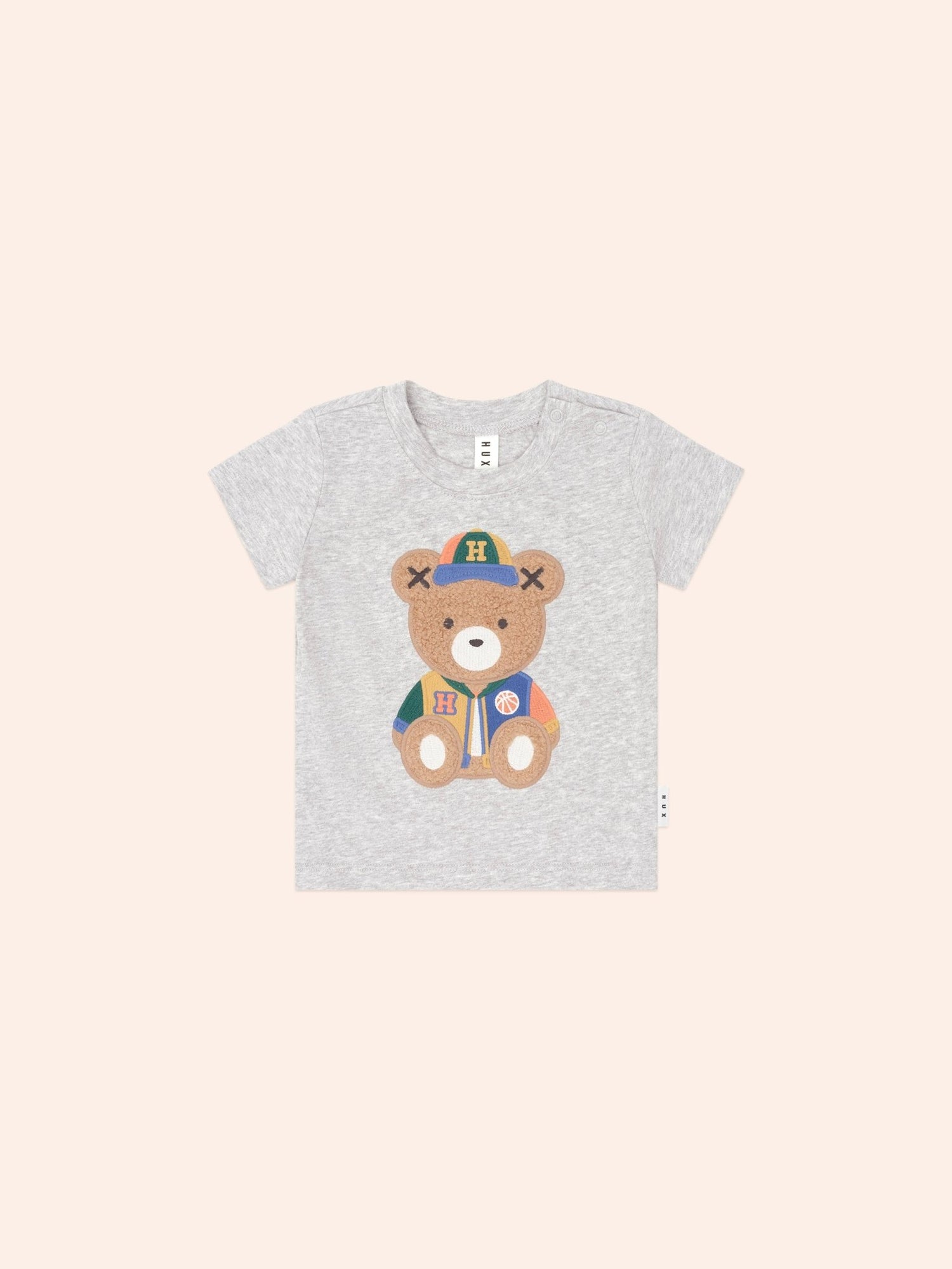 Huxbaby Varsity Hux Grey Tee Huxbaby