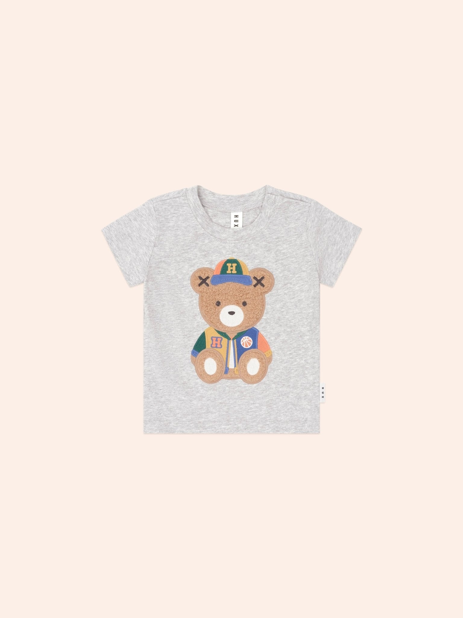 Huxbaby Varsity Hux Grey Tee Huxbaby