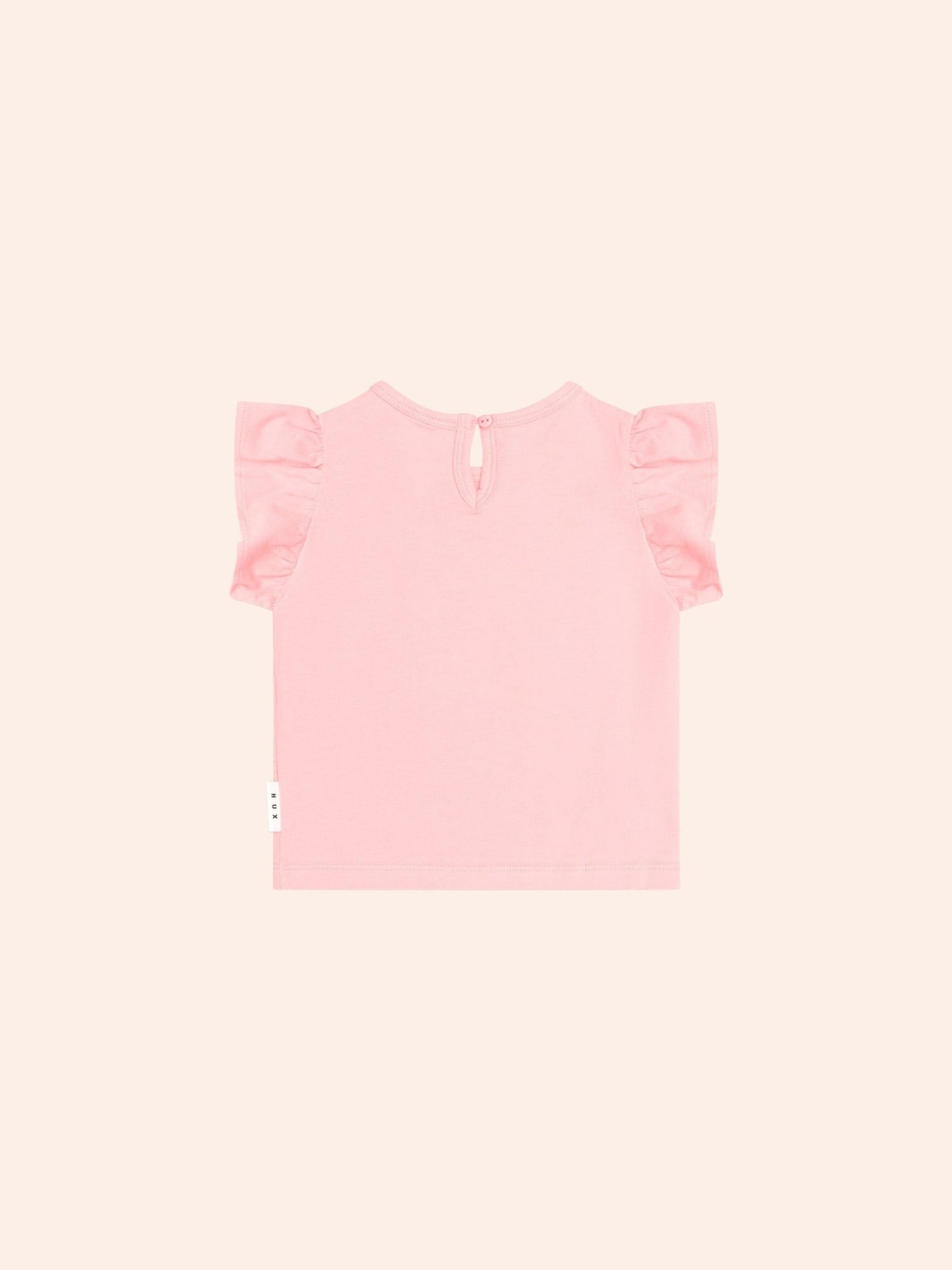 Huxbaby Whimsical Rainbow Frill Sleeve Tee Huxbaby