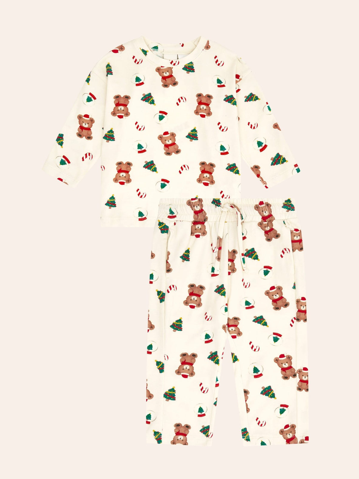 Huxbaby Xmas Time Lounge Set - Eggnog