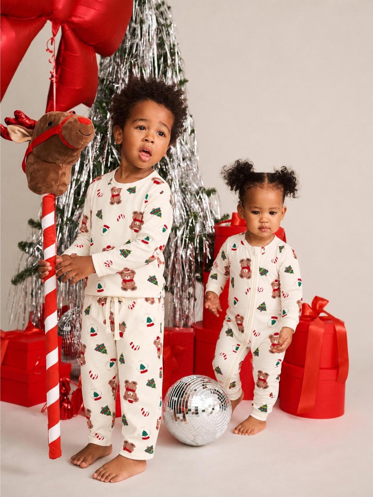 Huxbaby Xmas Time Lounge Set - Eggnog