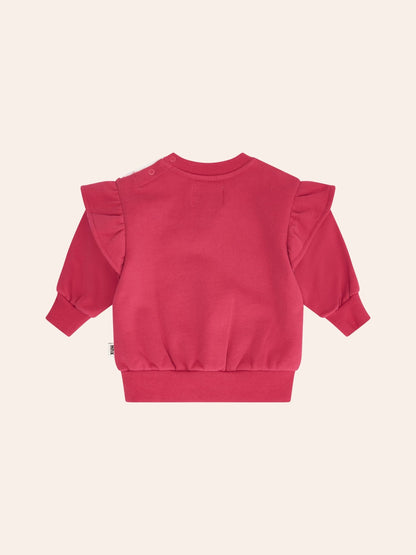 Huxbaby Xmas Time Yoke Sweatshirt - Cherry