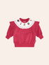 Huxbaby Xmas Time Yoke Sweatshirt - Cherry