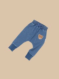 HUXBEAR KNIT DENIM DROP CROTCH PANT Huxbaby - enjoykidsus